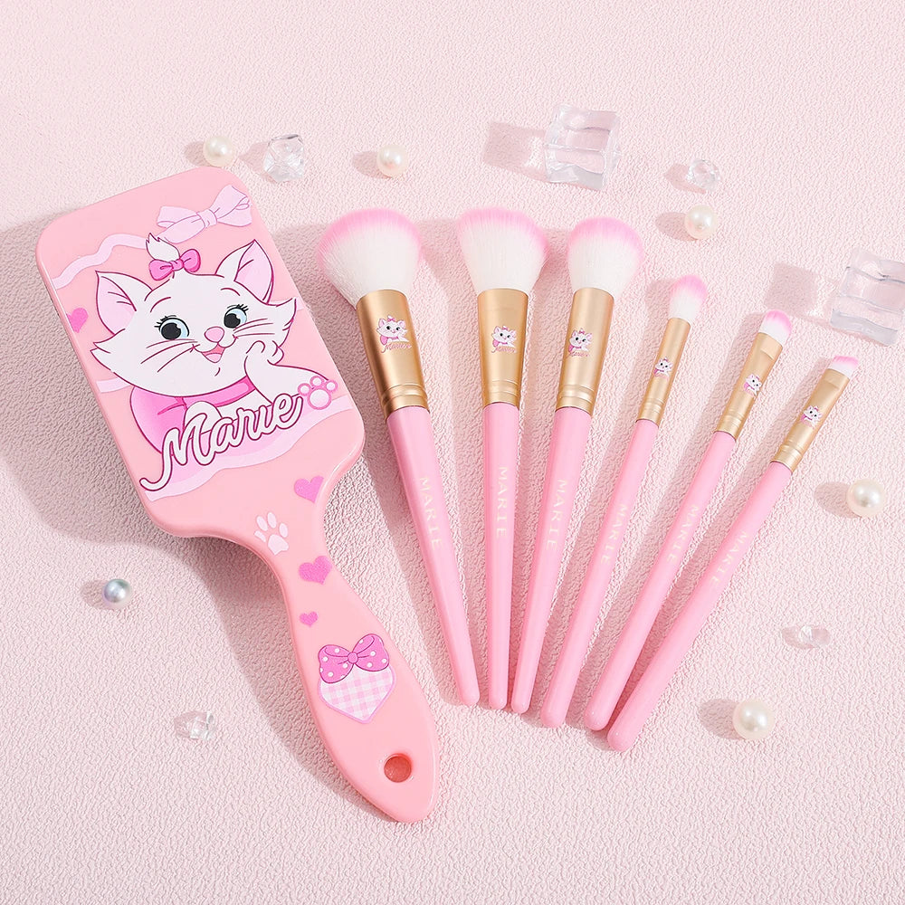 Cartoon cute Mary cat makeup brush gift box, creative cartoon facial makeup tools, suitable for girls' birthday gifts, holiday p