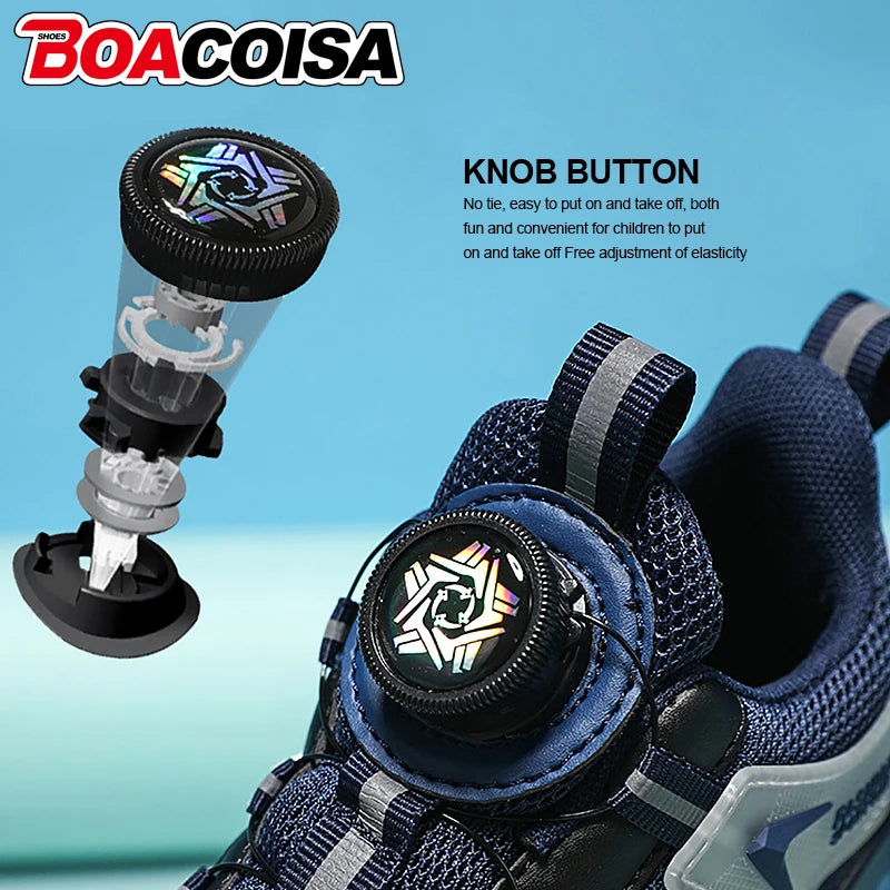 Children's Sport Shoes Boys' Fashion Running Leisure Mesh Comforthable Outdoor Kids Shoes Casual Tennis Light Sneakers Tennis