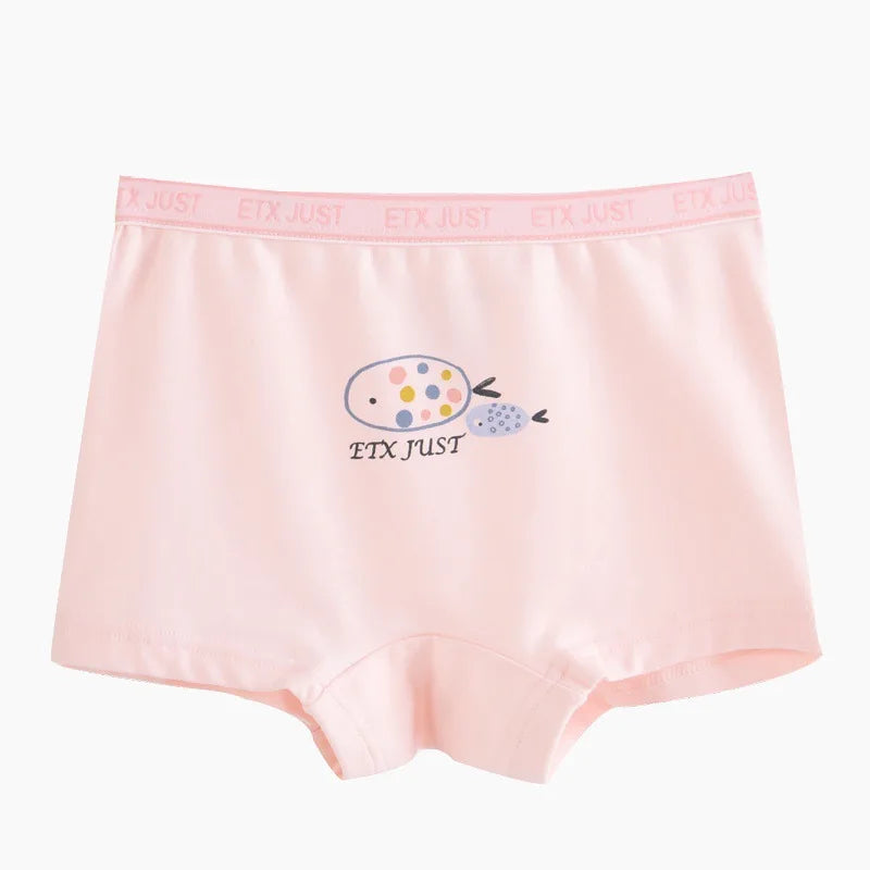 new children high quality cartoon girls cotton boxer shorts panties kids underwear  2-14 years old teenager 5pcs/lot student